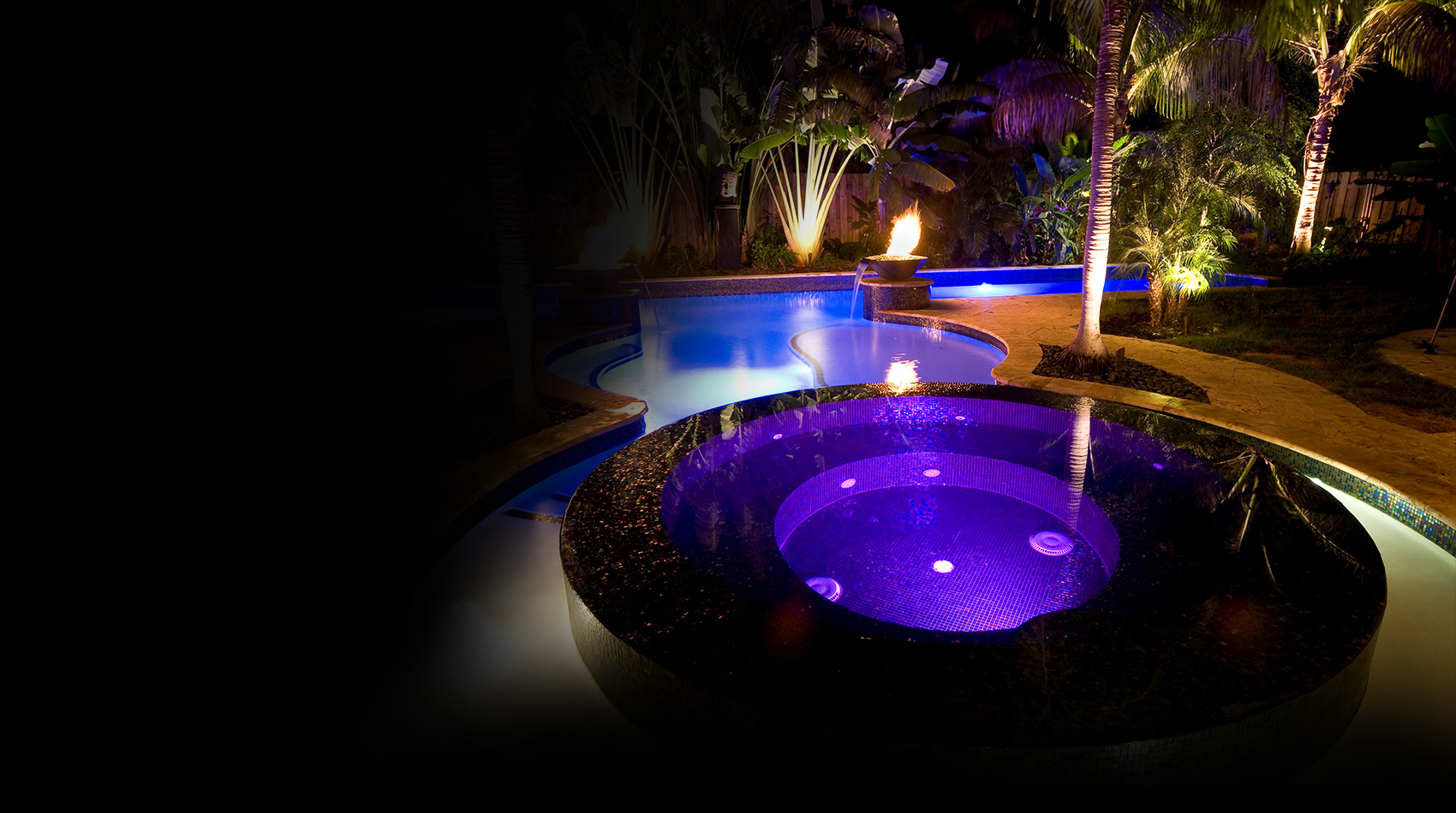 Infinity Pool, Vanishing Edge Pool, Palm Beach FL, Roberts Pool Design —  ROBERTS POOL DESIGN, Pools Spas Waterfalls Fountains, Design + Build, Consulting